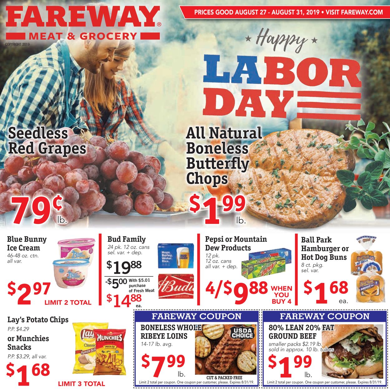 Fareway Ad from 08/27/2019