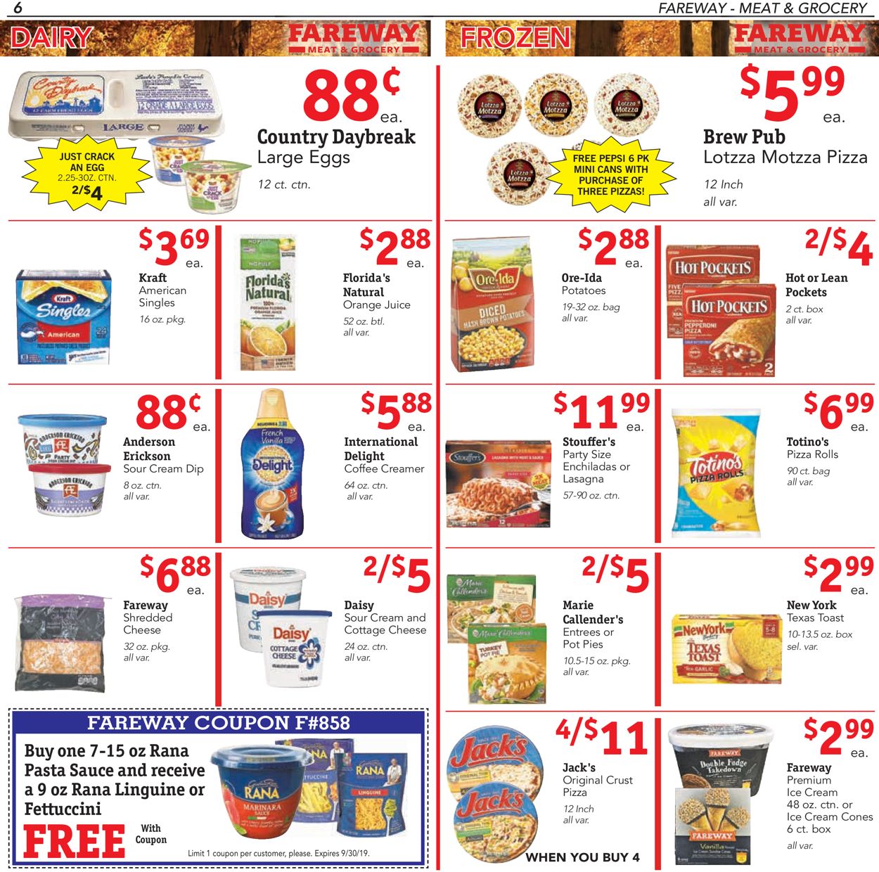Fareway Ad from 09/24/2019