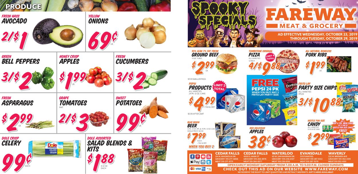 Fareway Ad from 10/23/2019