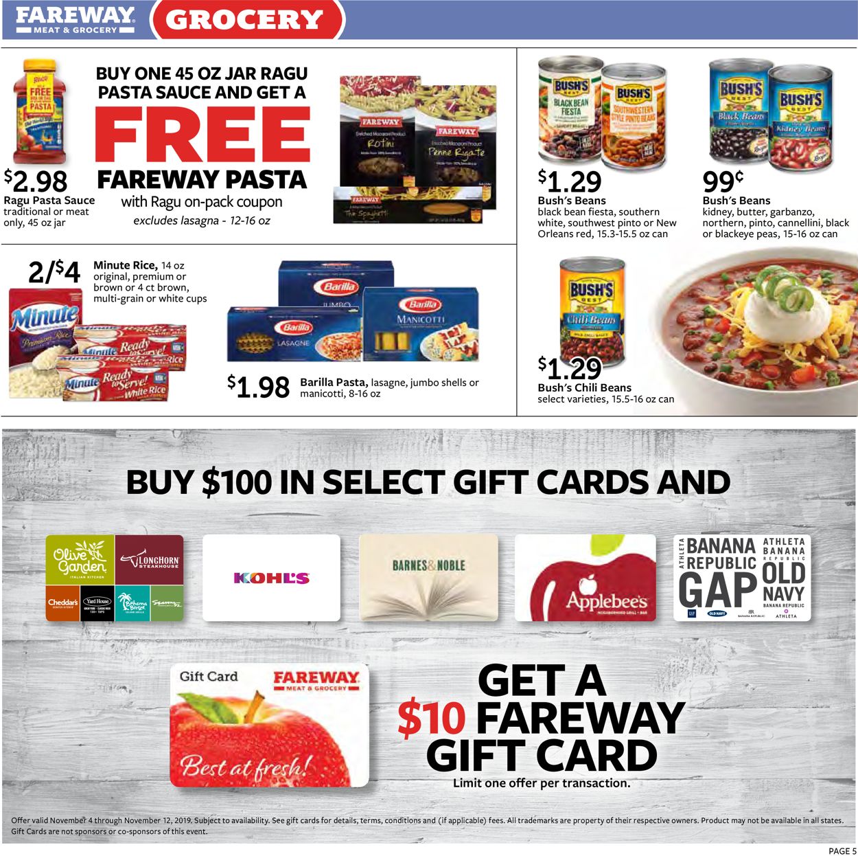 Fareway Ad from 11/05/2019