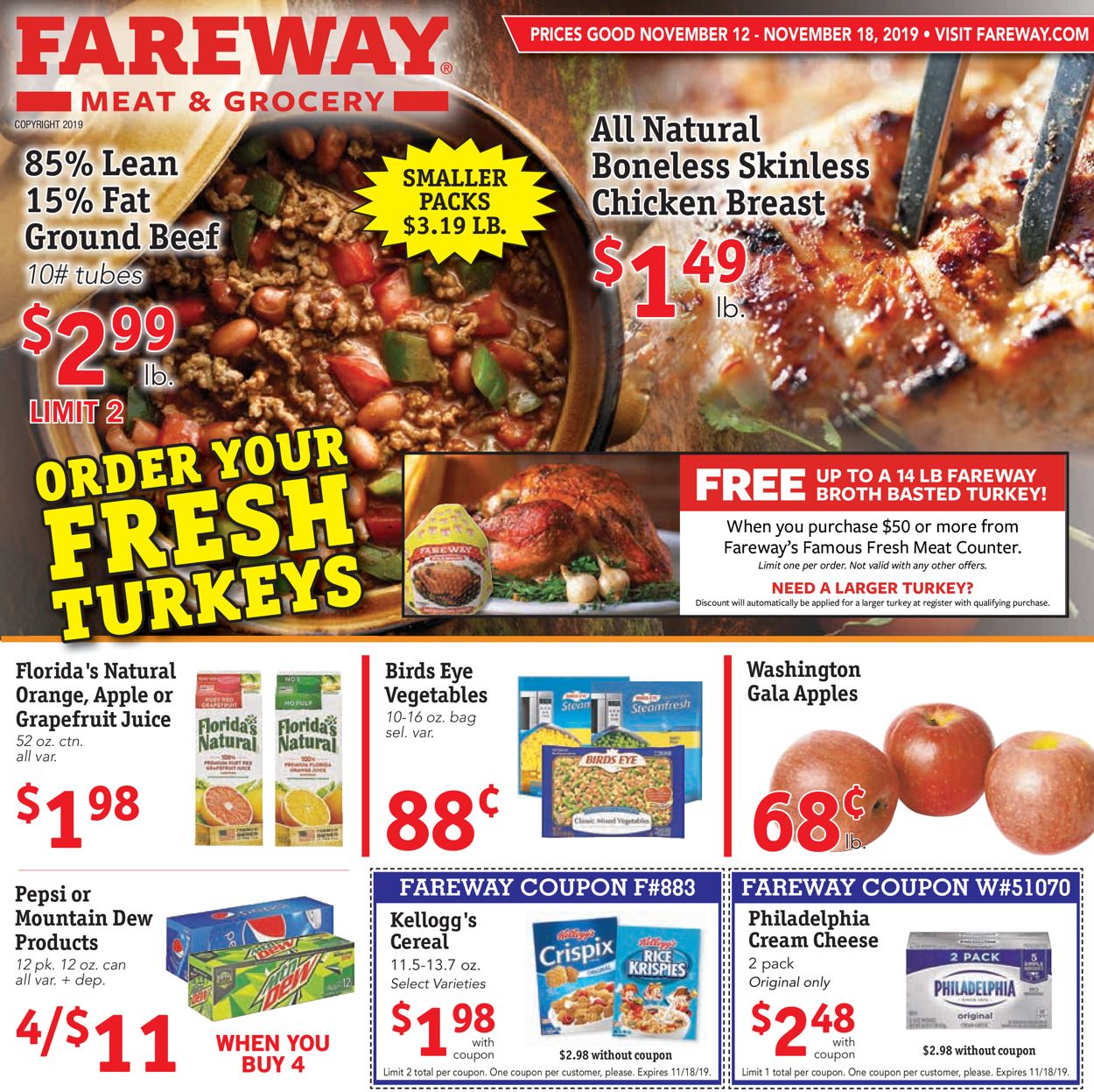 Fareway Ad from 11/12/2019