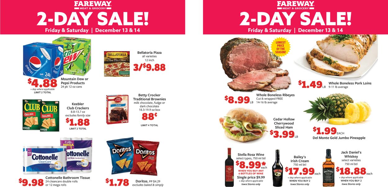 Fareway Ad from 12/11/2019