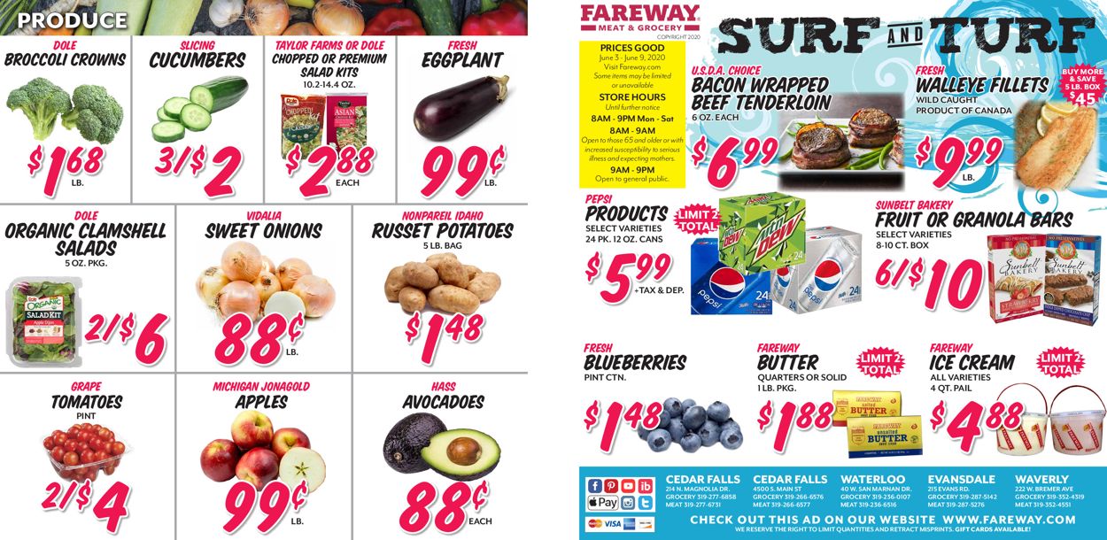 Fareway Ad from 06/03/2020