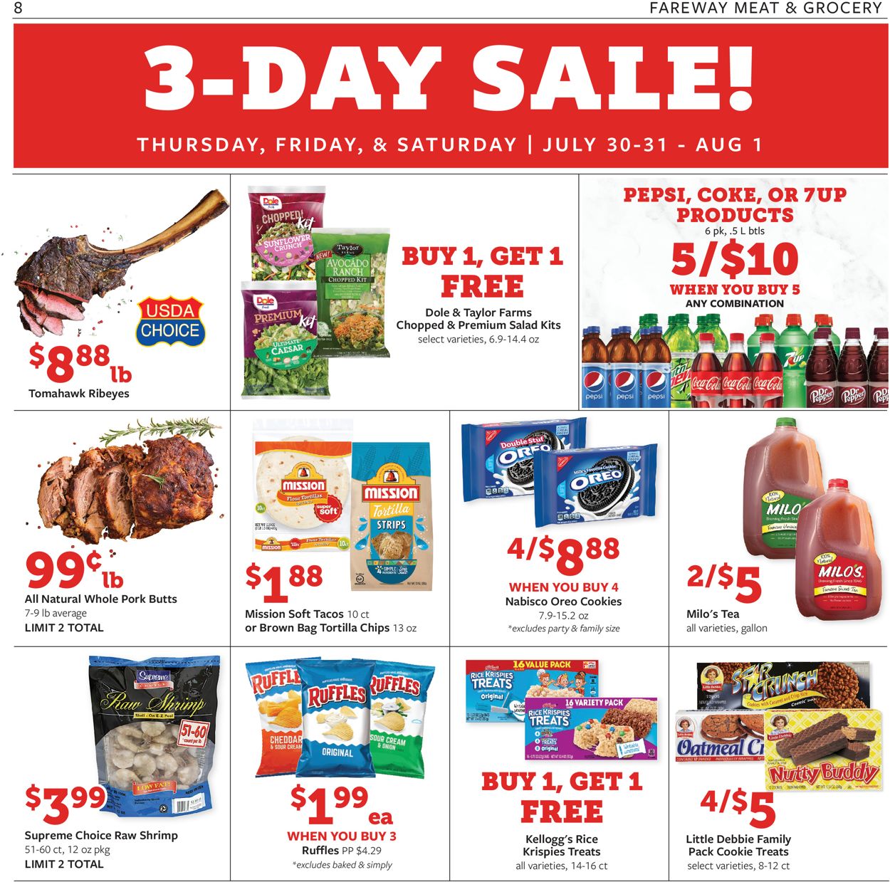 Fareway Ad from 07/28/2020