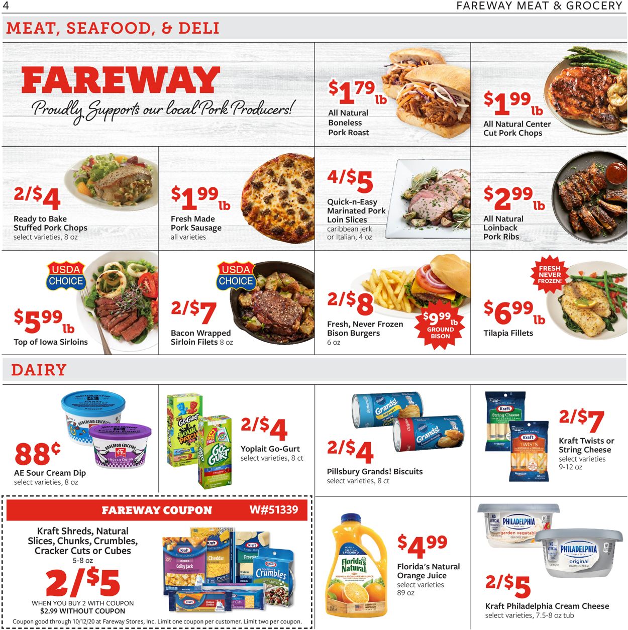Fareway Ad from 10/06/2020