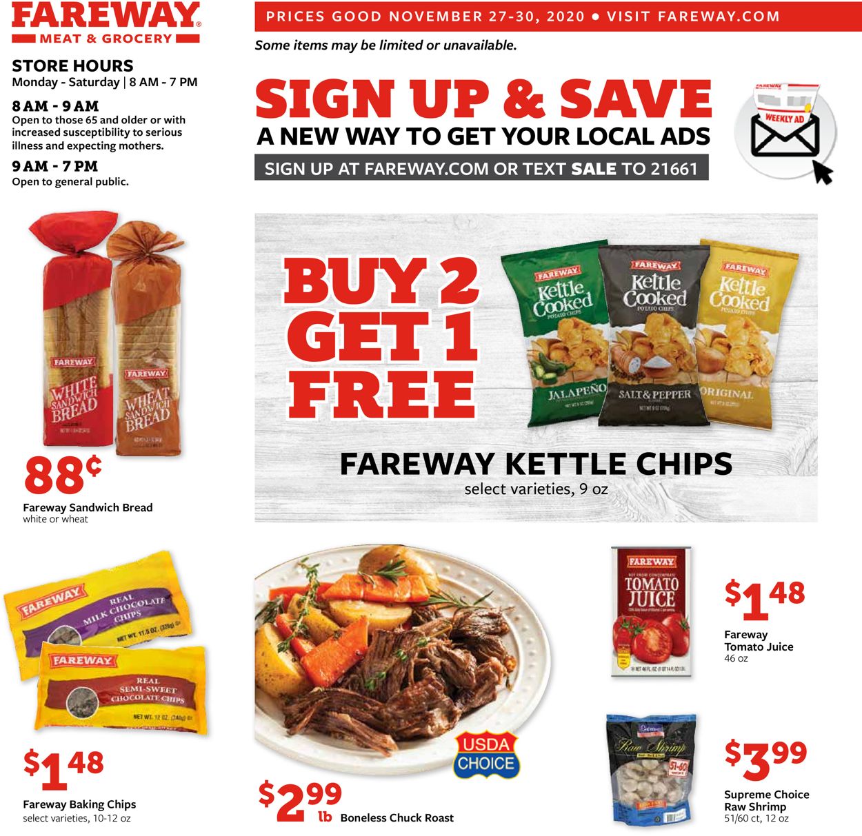 Fareway Ad from 11/26/2020