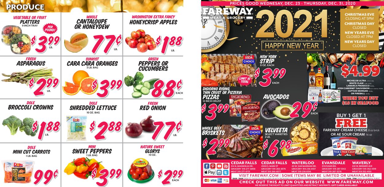 Fareway Ad from 12/23/2020