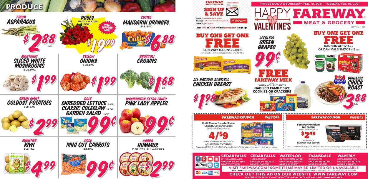 Fareway Ad from 02/10/2021