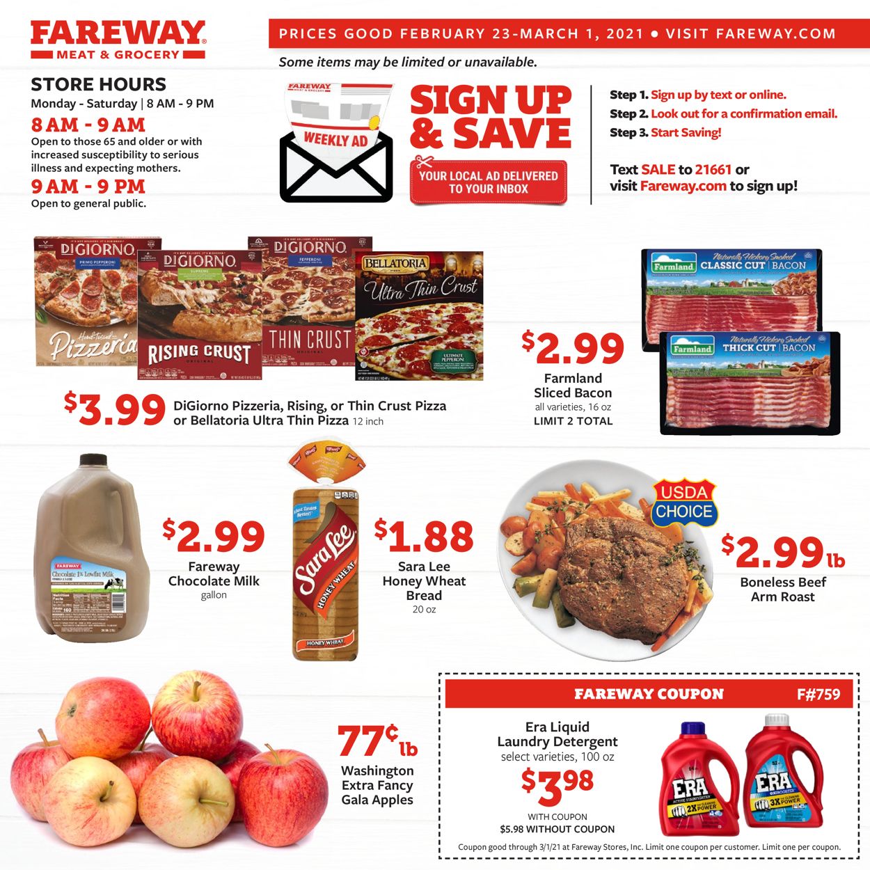 Fareway Ad from 02/23/2021