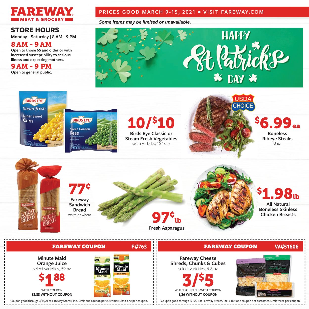 Fareway Ad from 03/09/2021