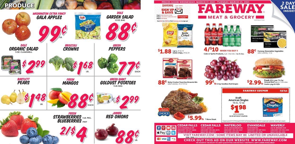 Fareway Ad from 03/17/2021