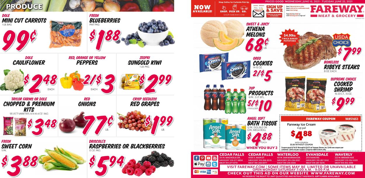 Fareway Ad from 06/16/2021