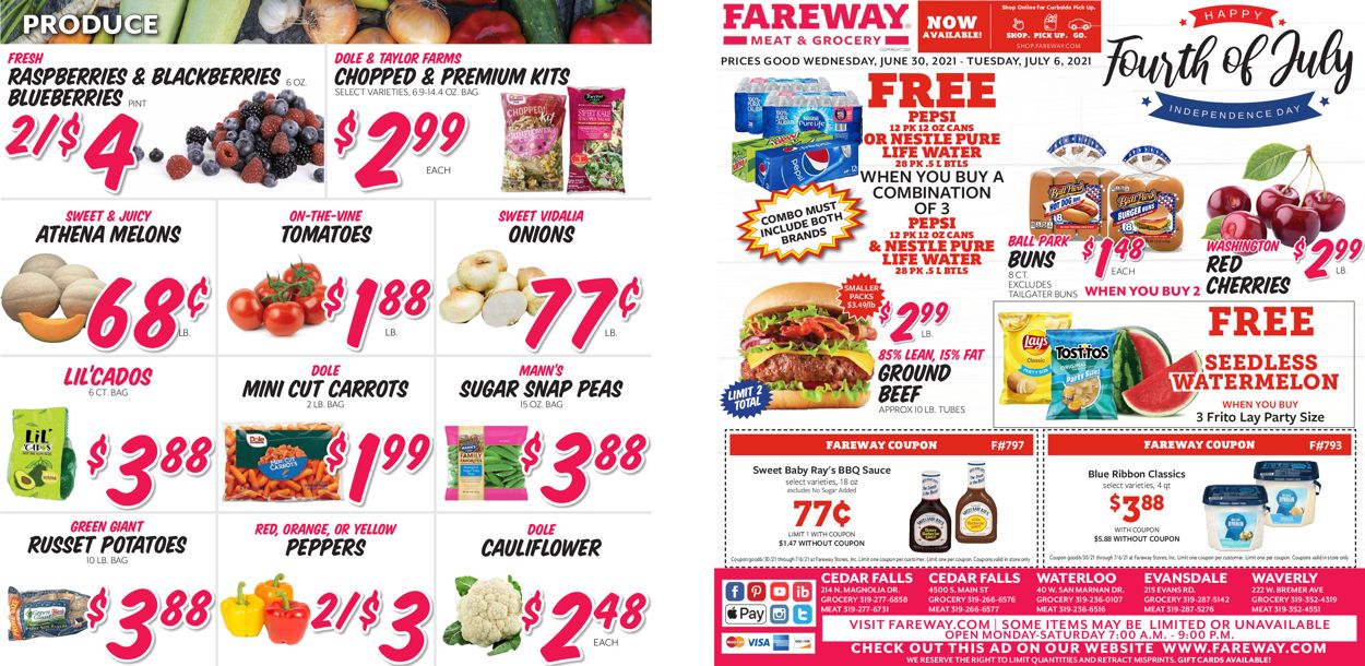 Fareway Ad from 06/30/2021