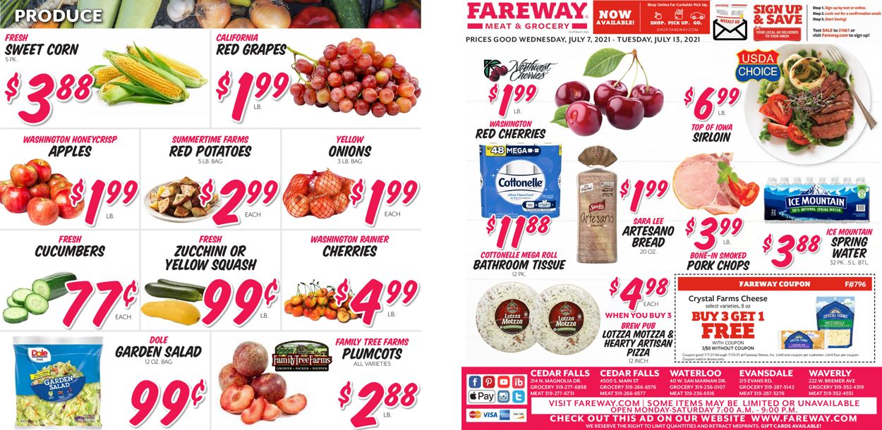Fareway Ad from 07/07/2021