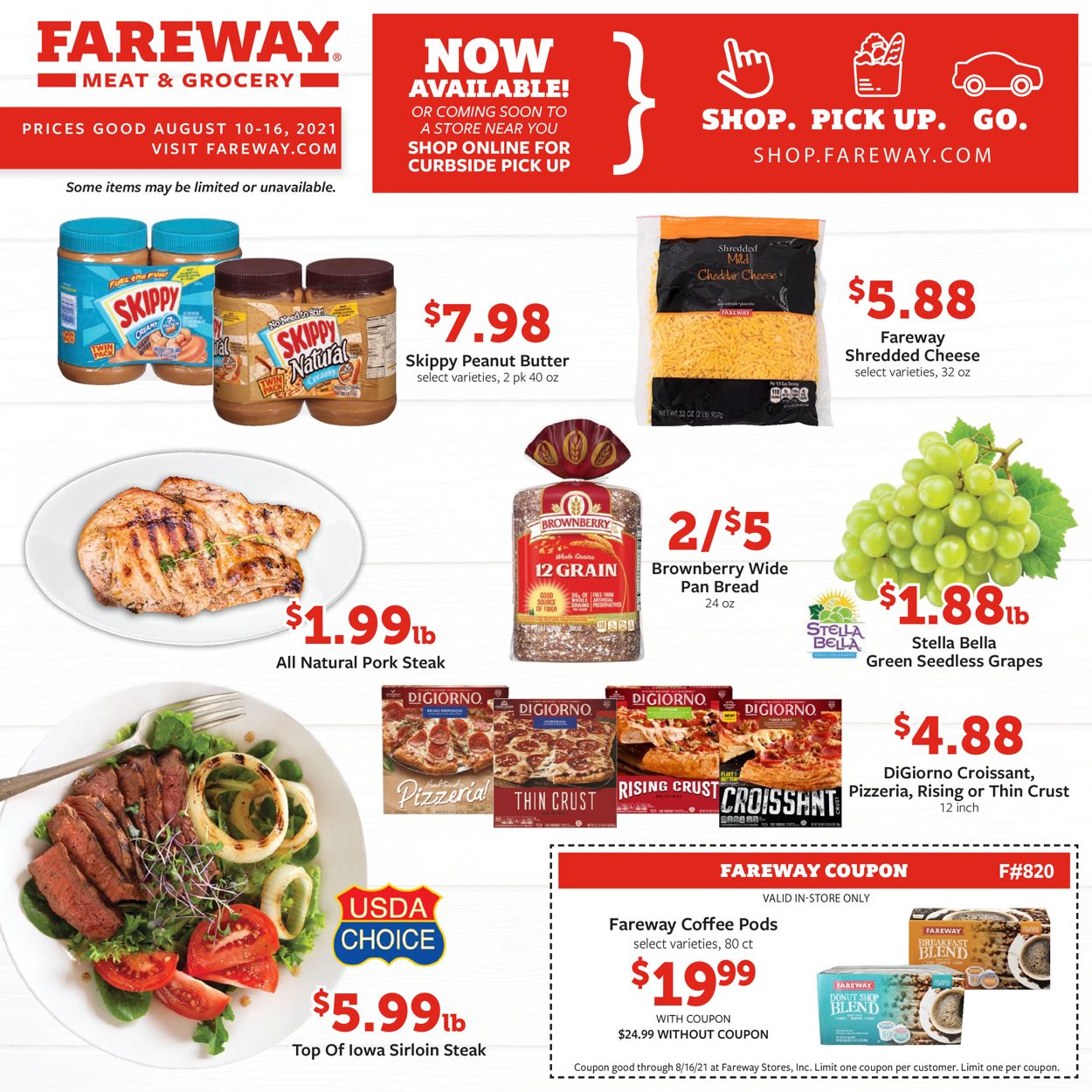 Fareway Ad from 08/10/2021
