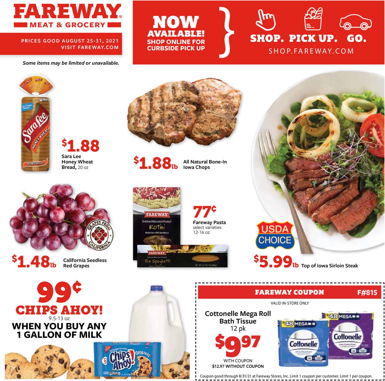 Fareway Ad from 08/25/2021