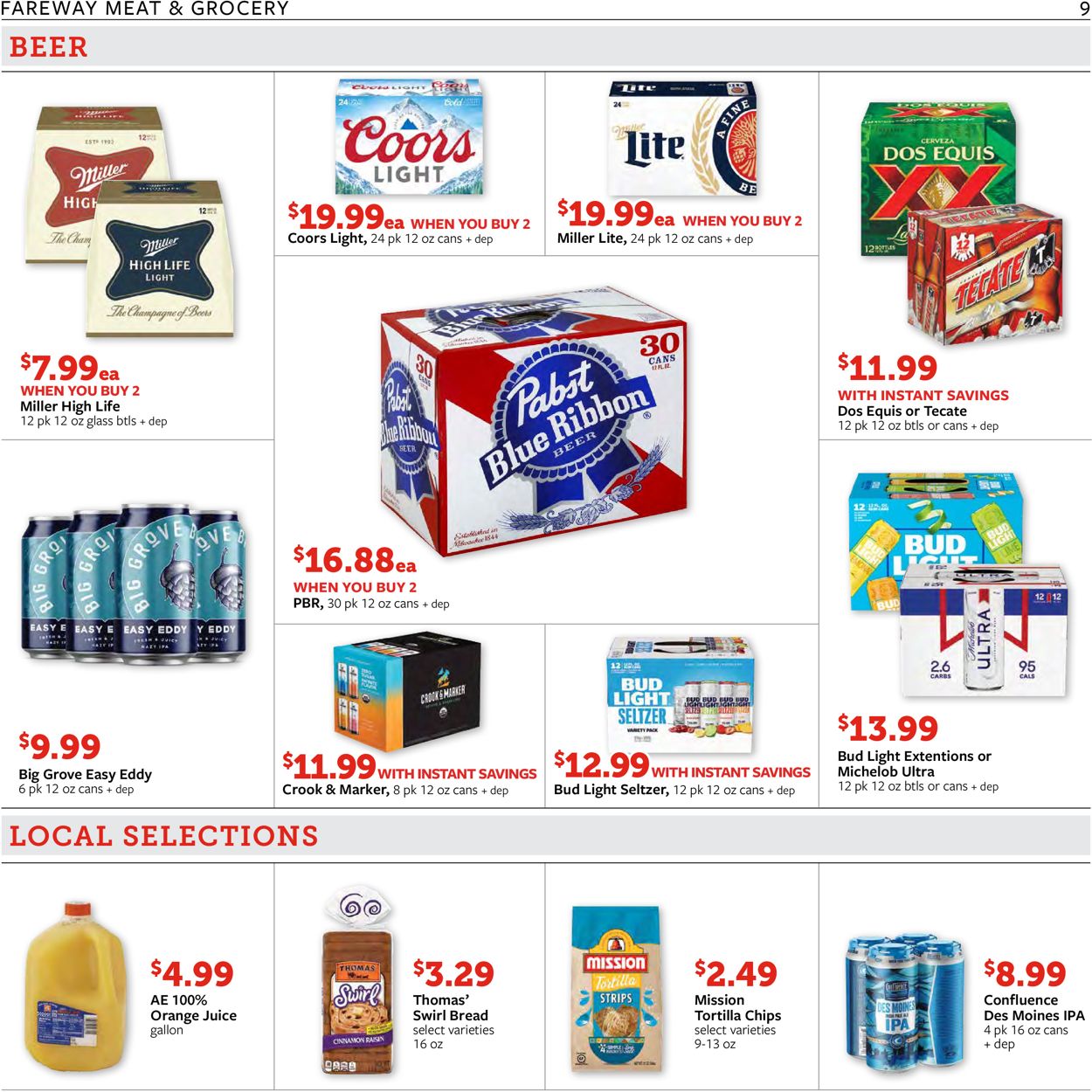 Fareway Ad from 12/28/2021