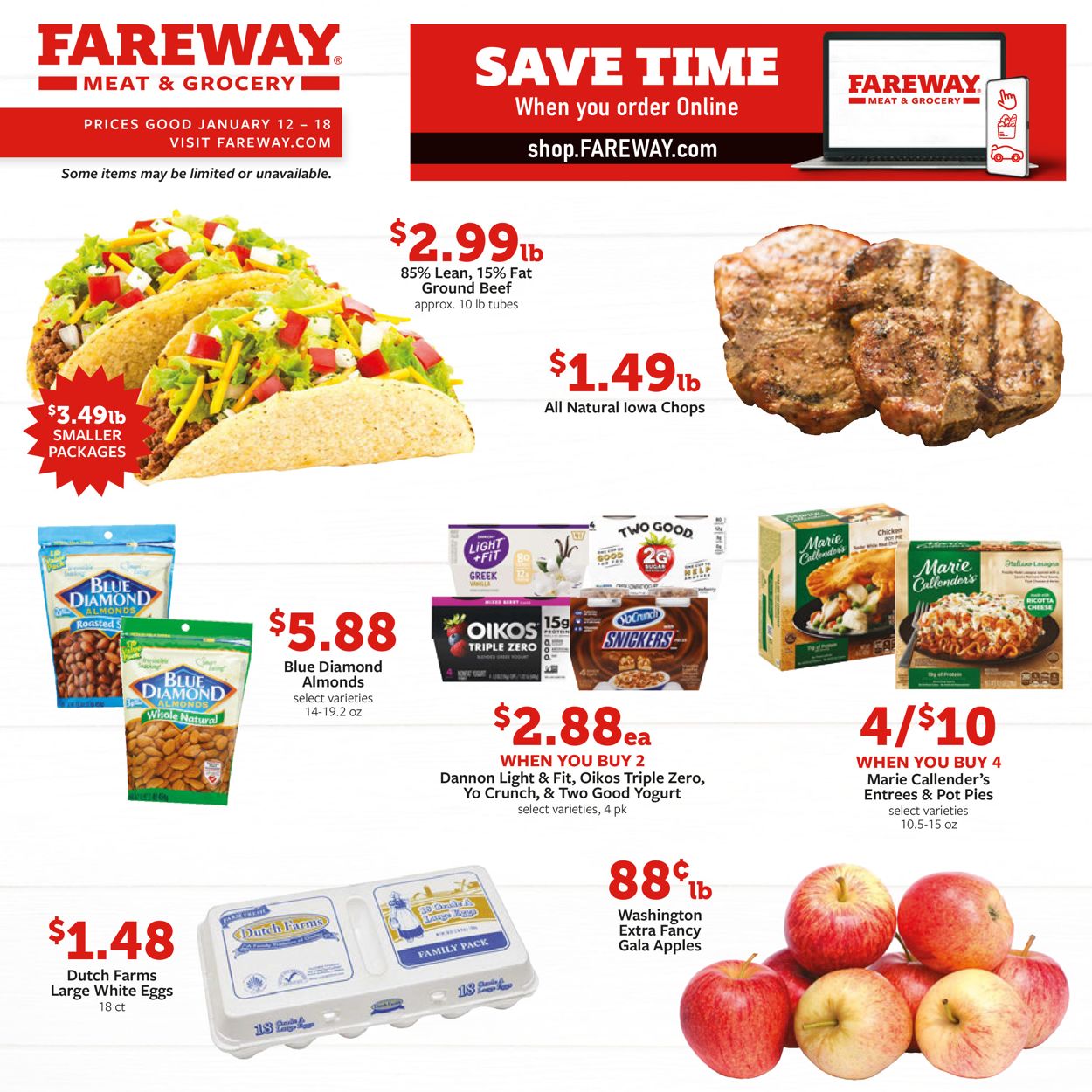 Fareway Ad from 01/12/2022