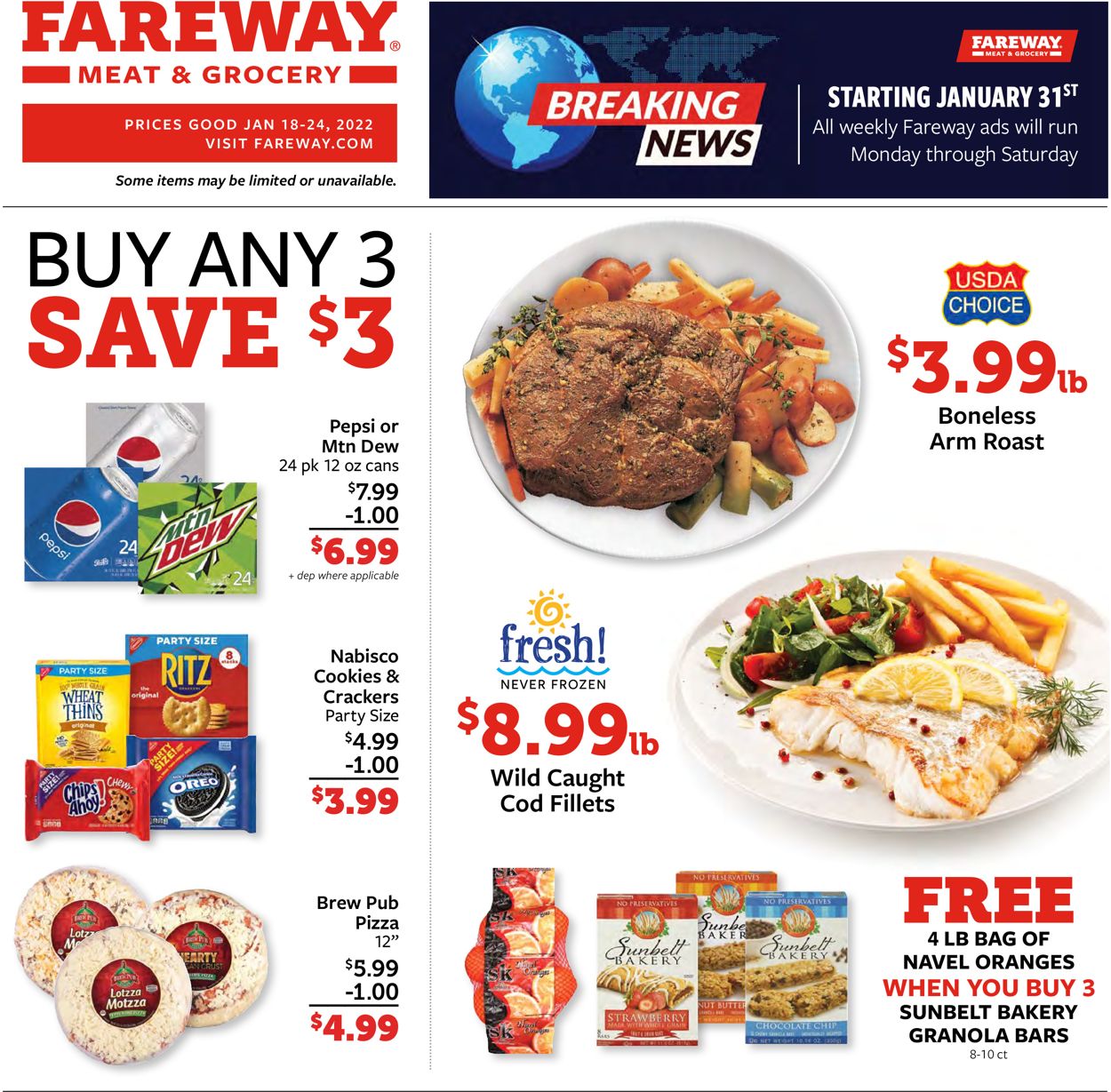 Fareway Ad from 01/18/2022