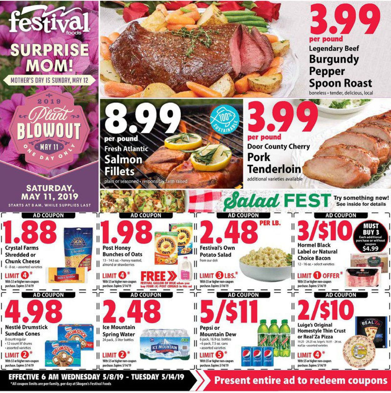 Festival Foods Ad from 05/08/2019