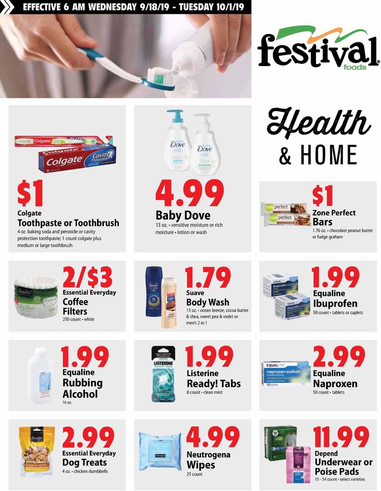 Festival Foods Ad from 09/18/2019