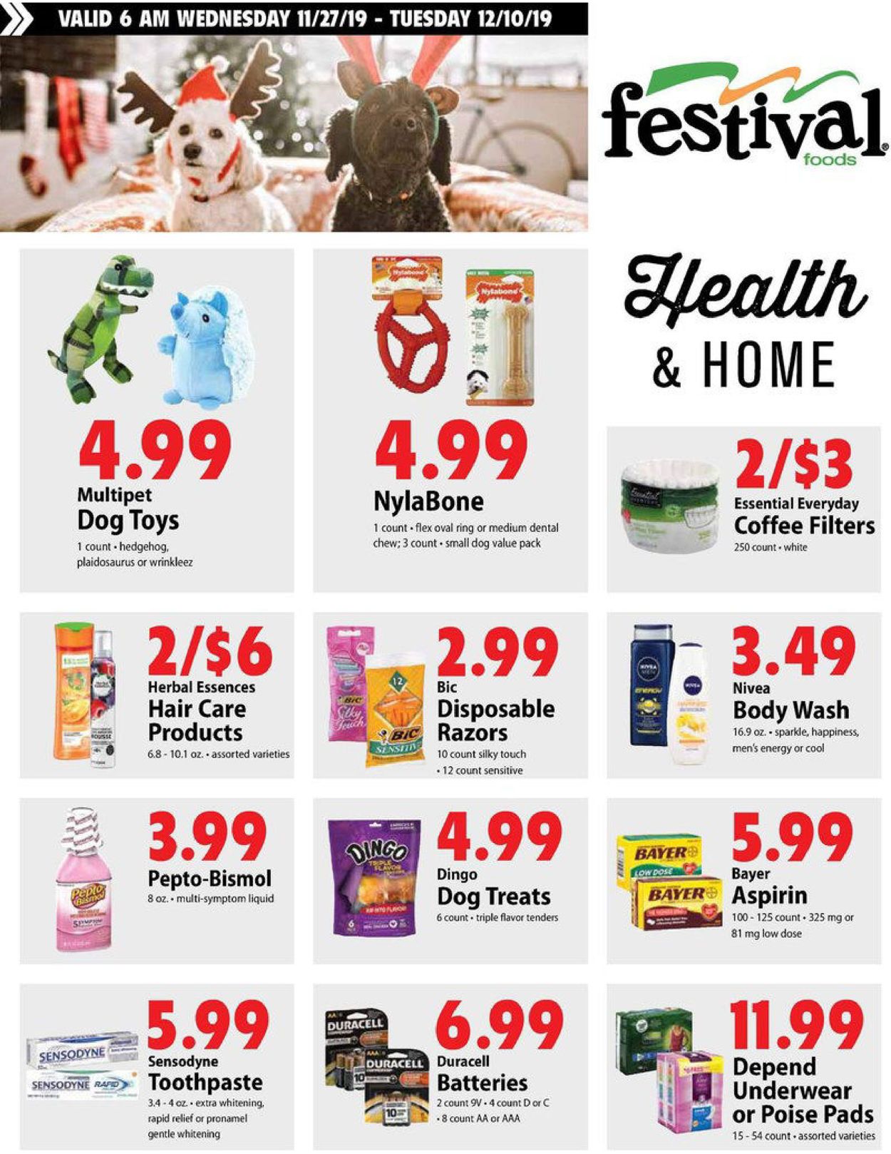 Festival Foods Ad from 11/27/2019