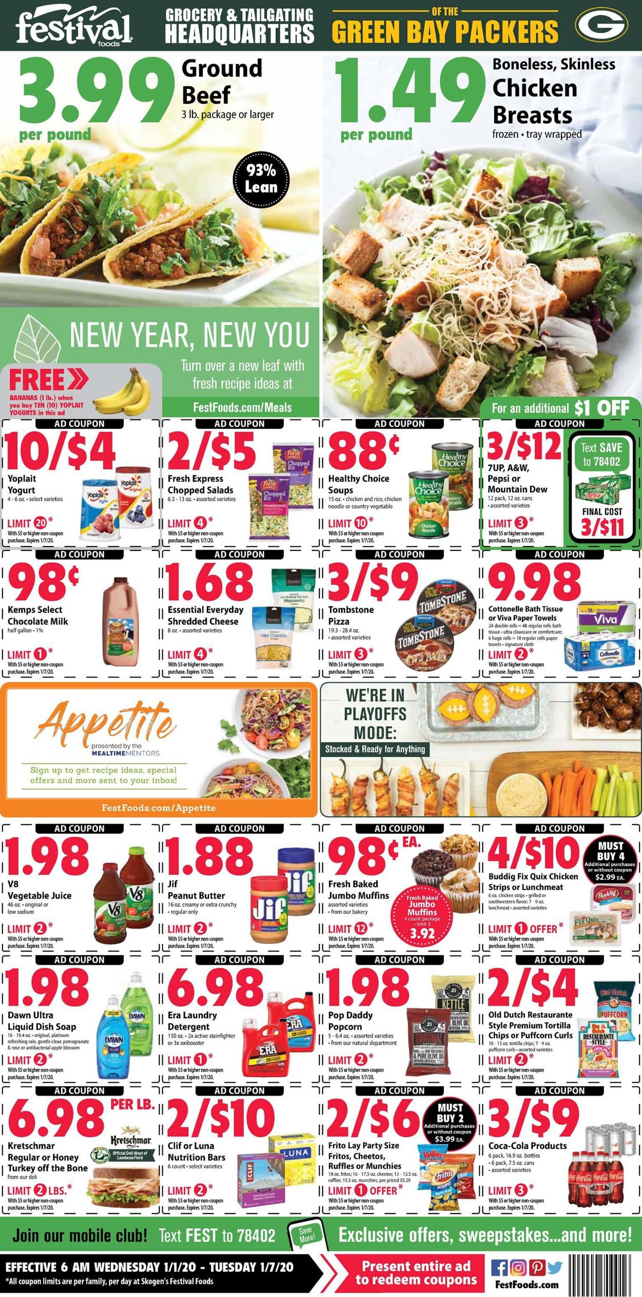 Festival Foods Ad from 01/01/2020