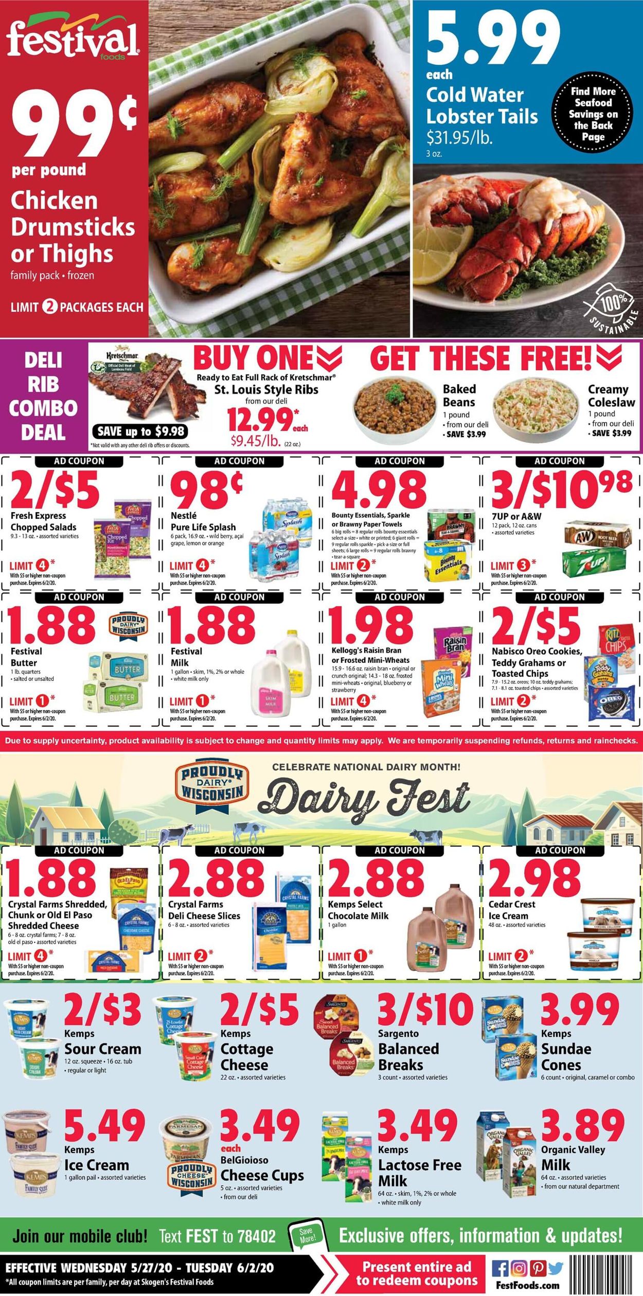 Festival Foods Ad from 05/27/2020