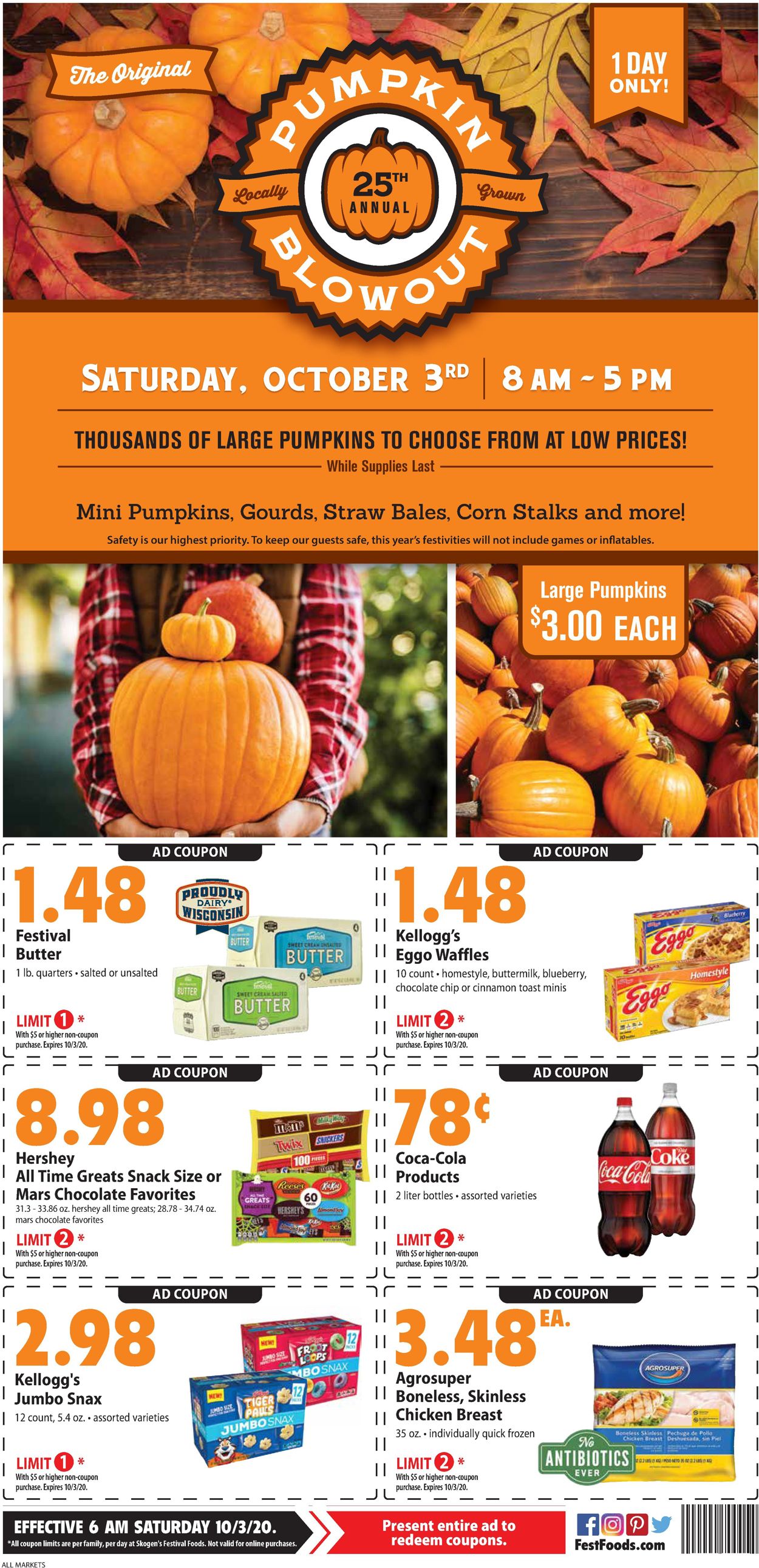 Festival Foods Ad from 09/30/2020