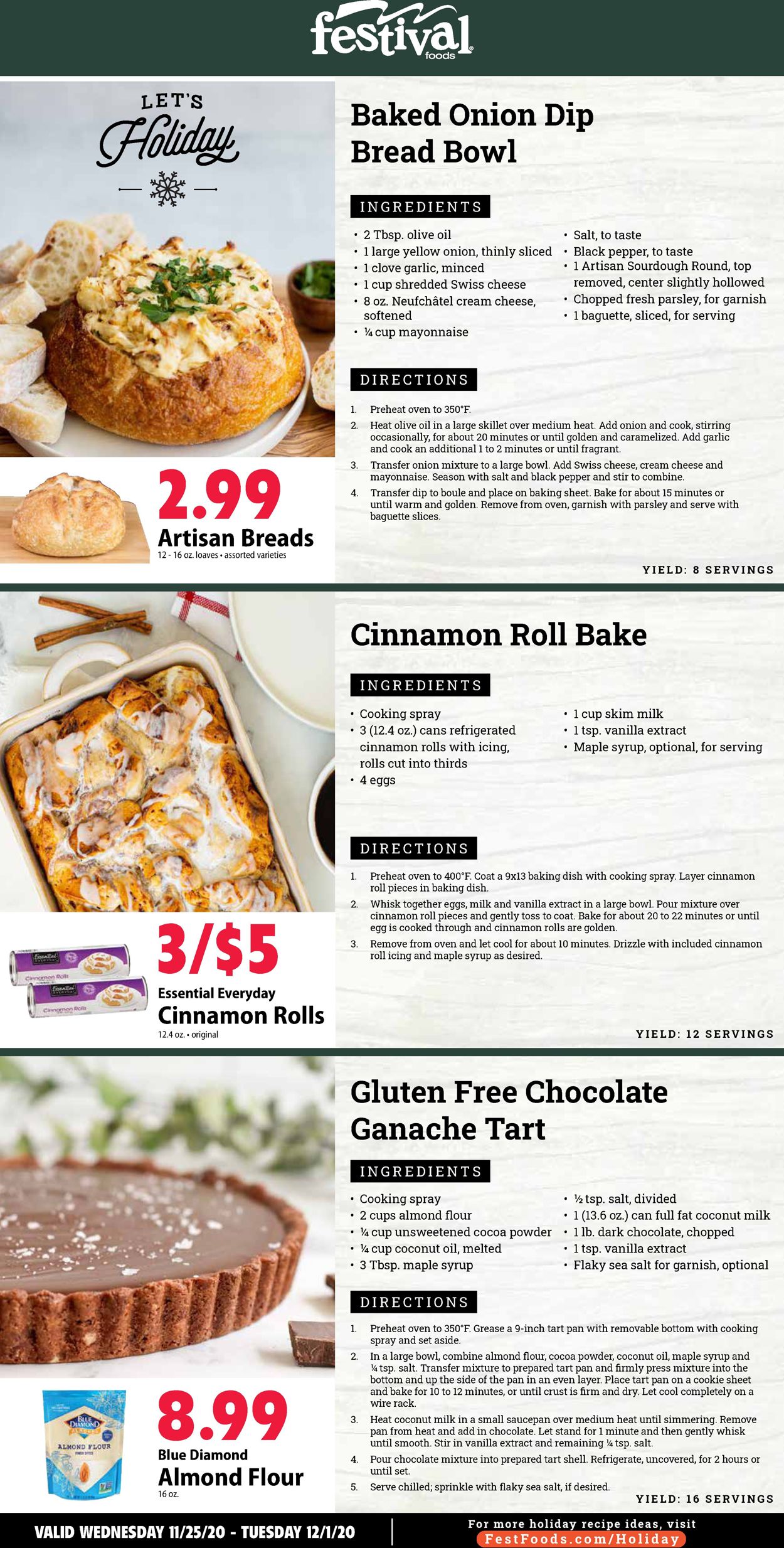 Festival Foods Ad from 11/25/2020