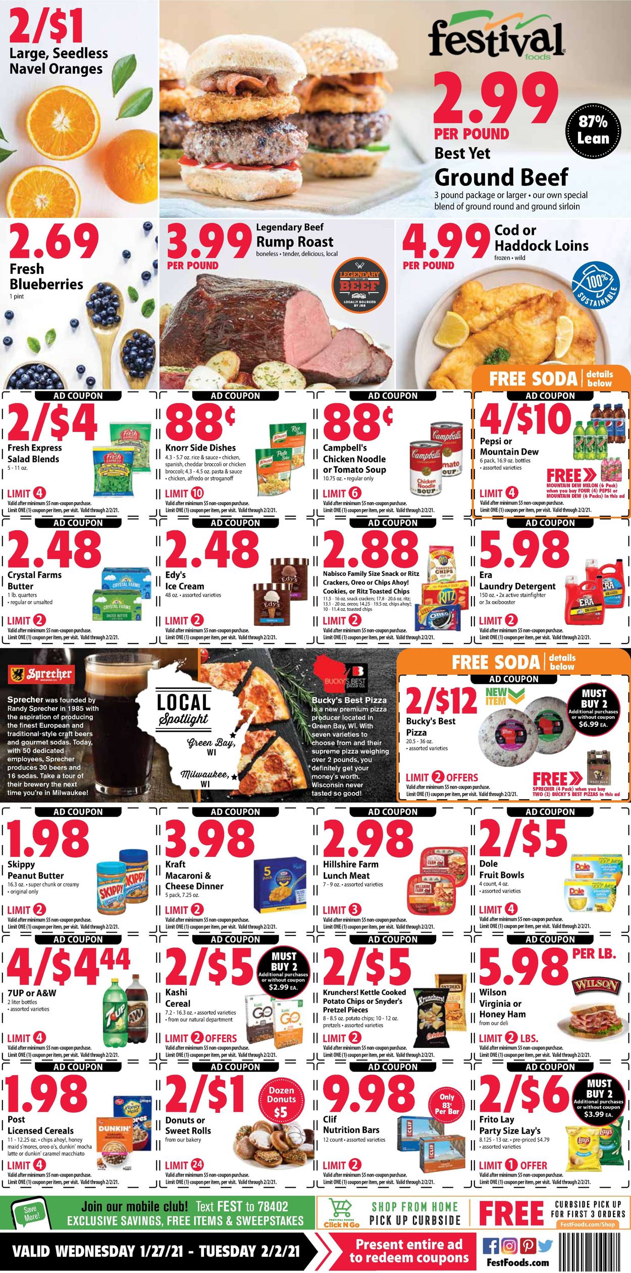 Festival Foods Ad from 01/27/2021