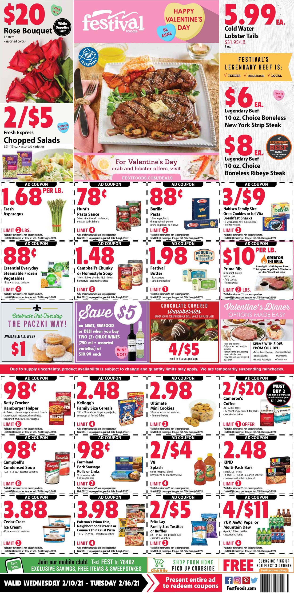Festival Foods Ad from 02/10/2021
