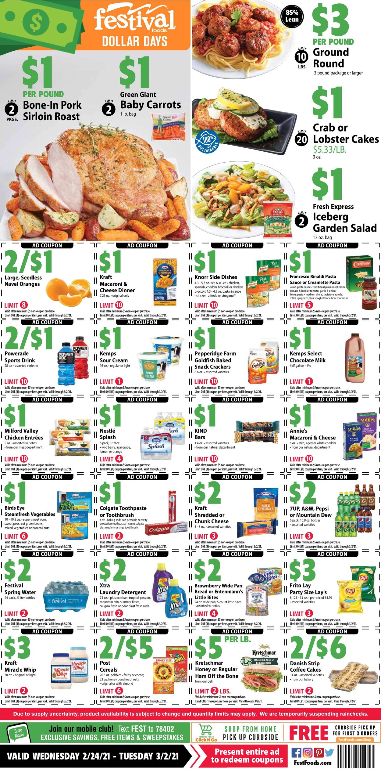 Festival Foods Ad from 02/24/2021