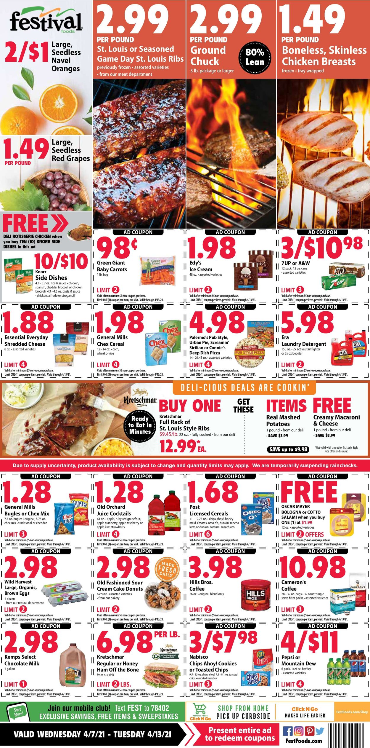Festival Foods Ad from 04/07/2021