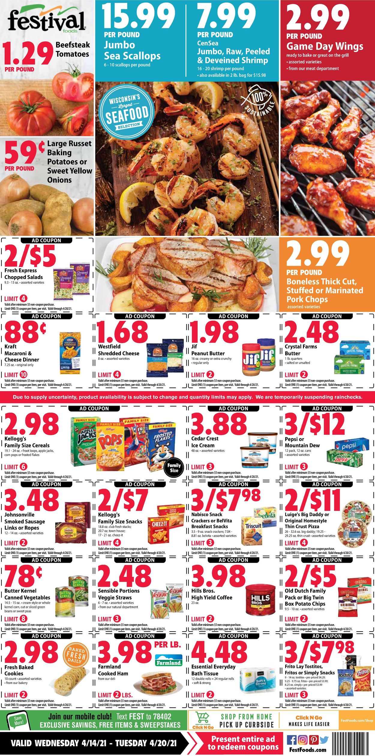Festival Foods Ad from 04/14/2021