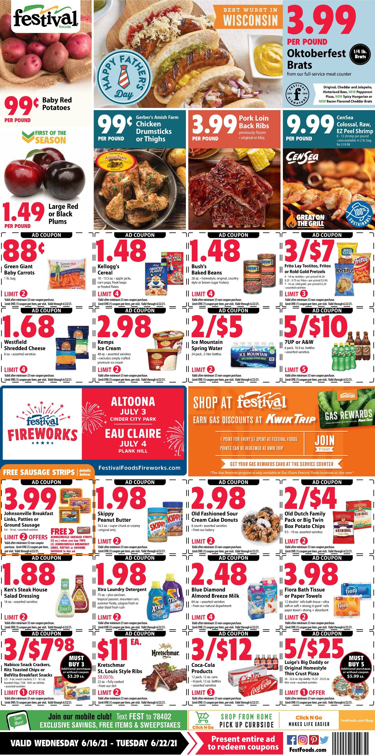 Festival Foods Ad from 06/16/2021