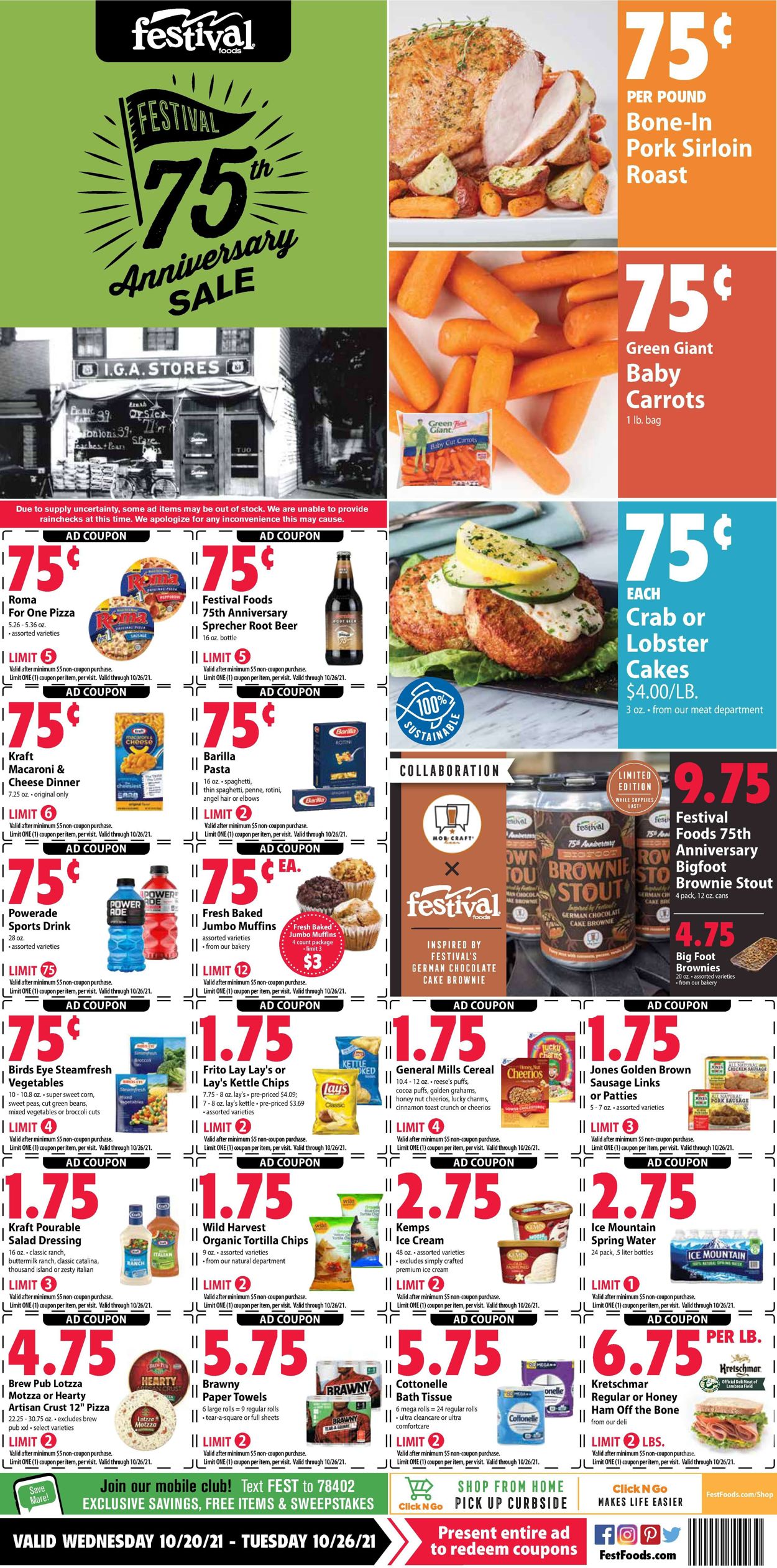 Festival Foods Ad from 10/20/2021