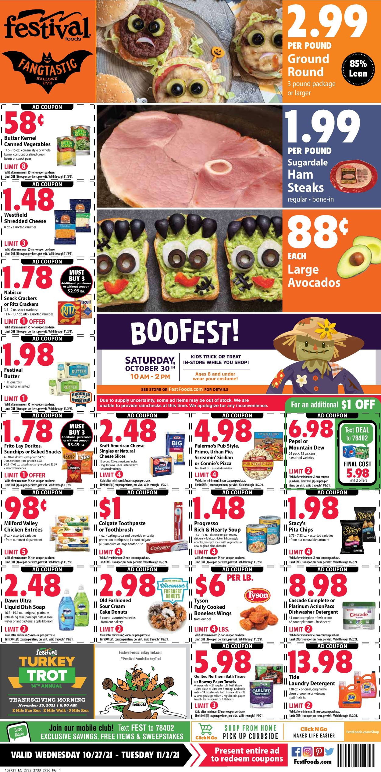 Festival Foods Ad from 10/27/2021