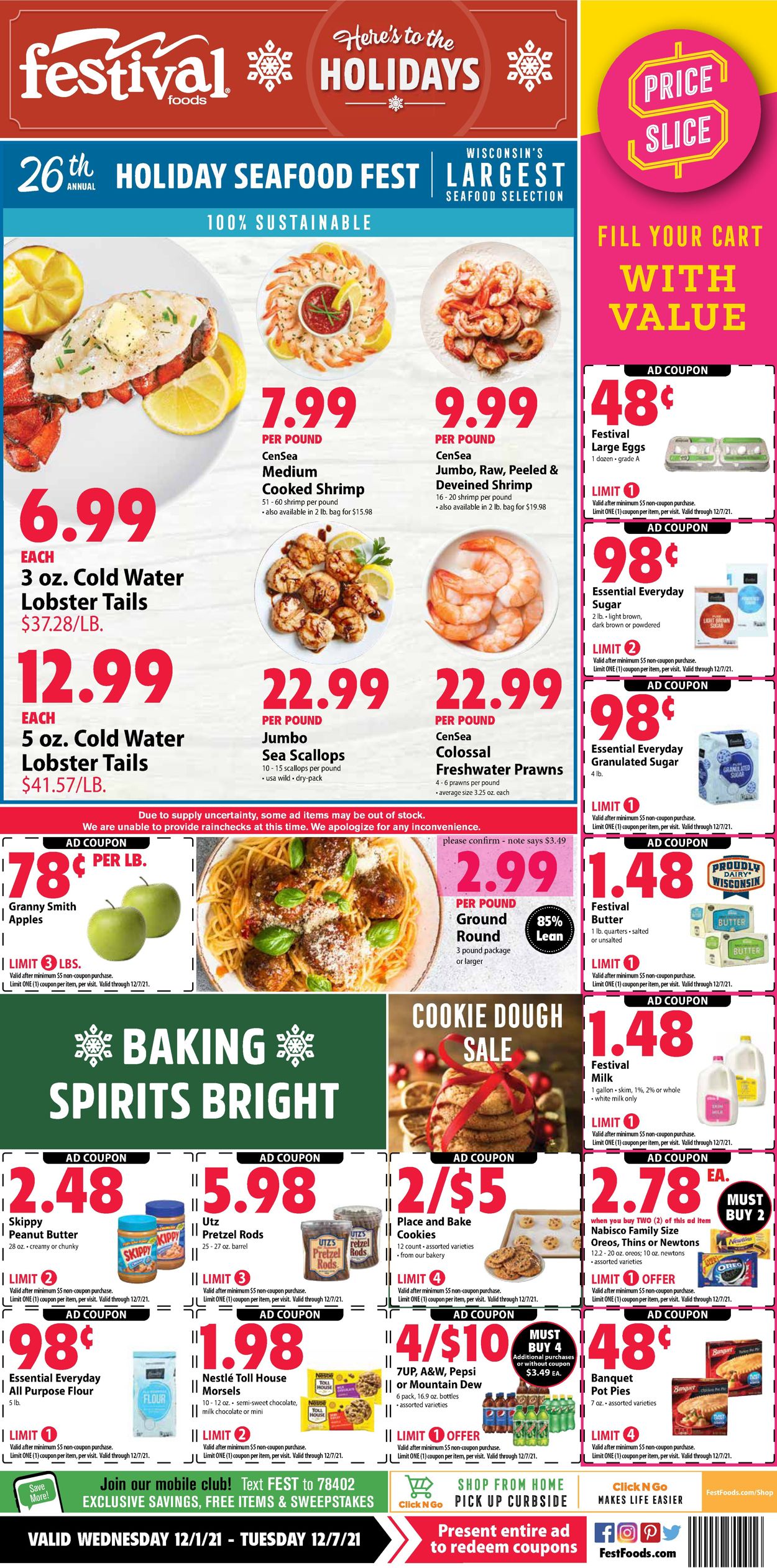 Festival Foods Ad from 12/01/2021