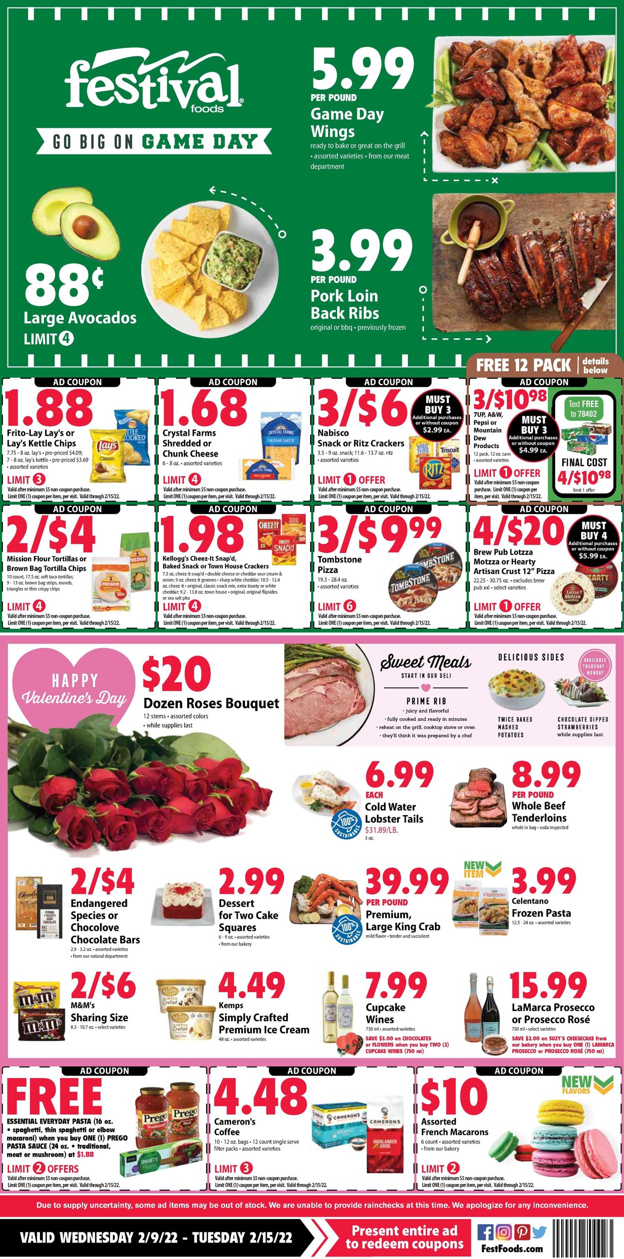 Festival Foods Ad from 02/09/2022