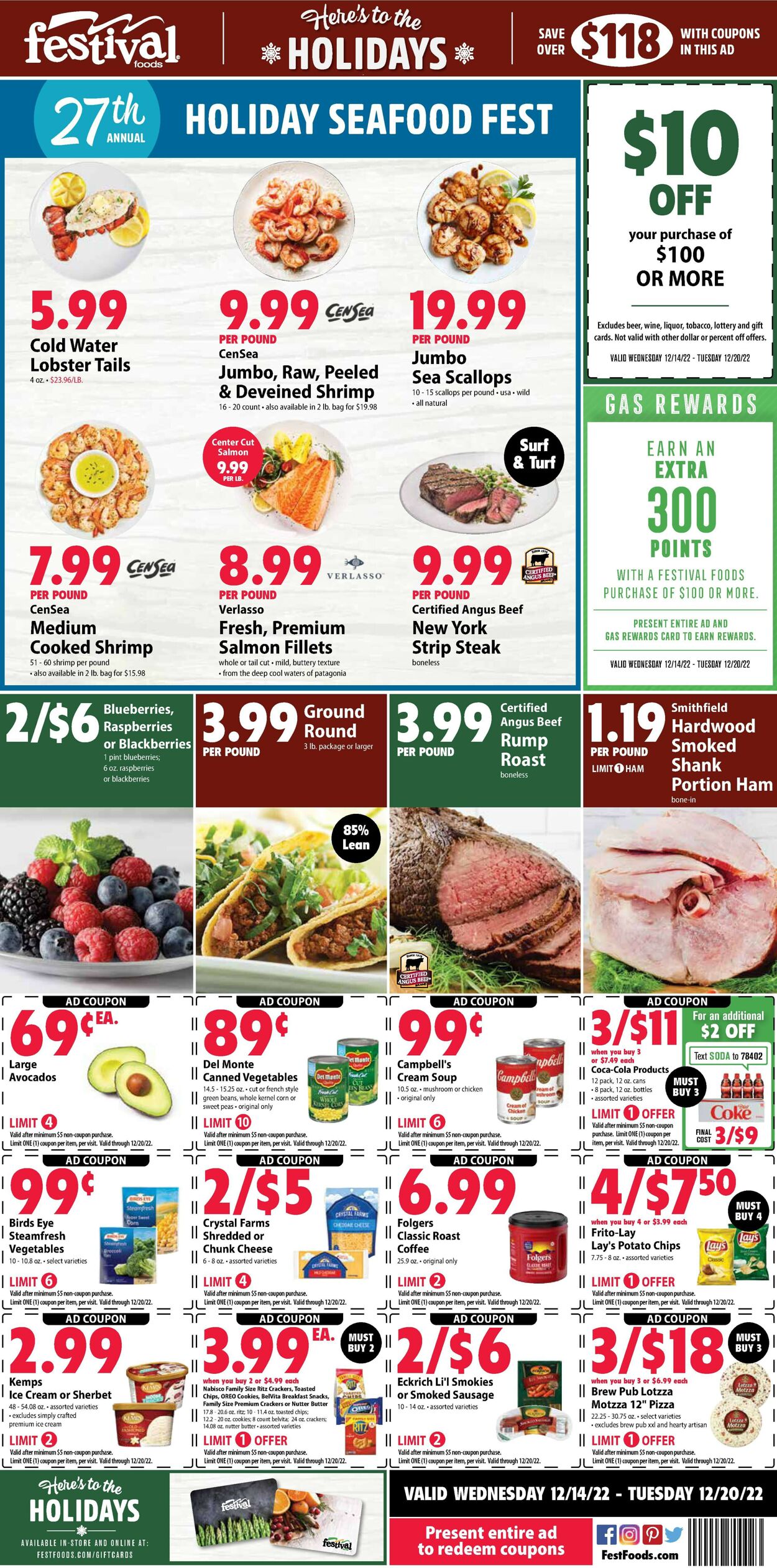 Festival Foods Ad from 12/14/2022