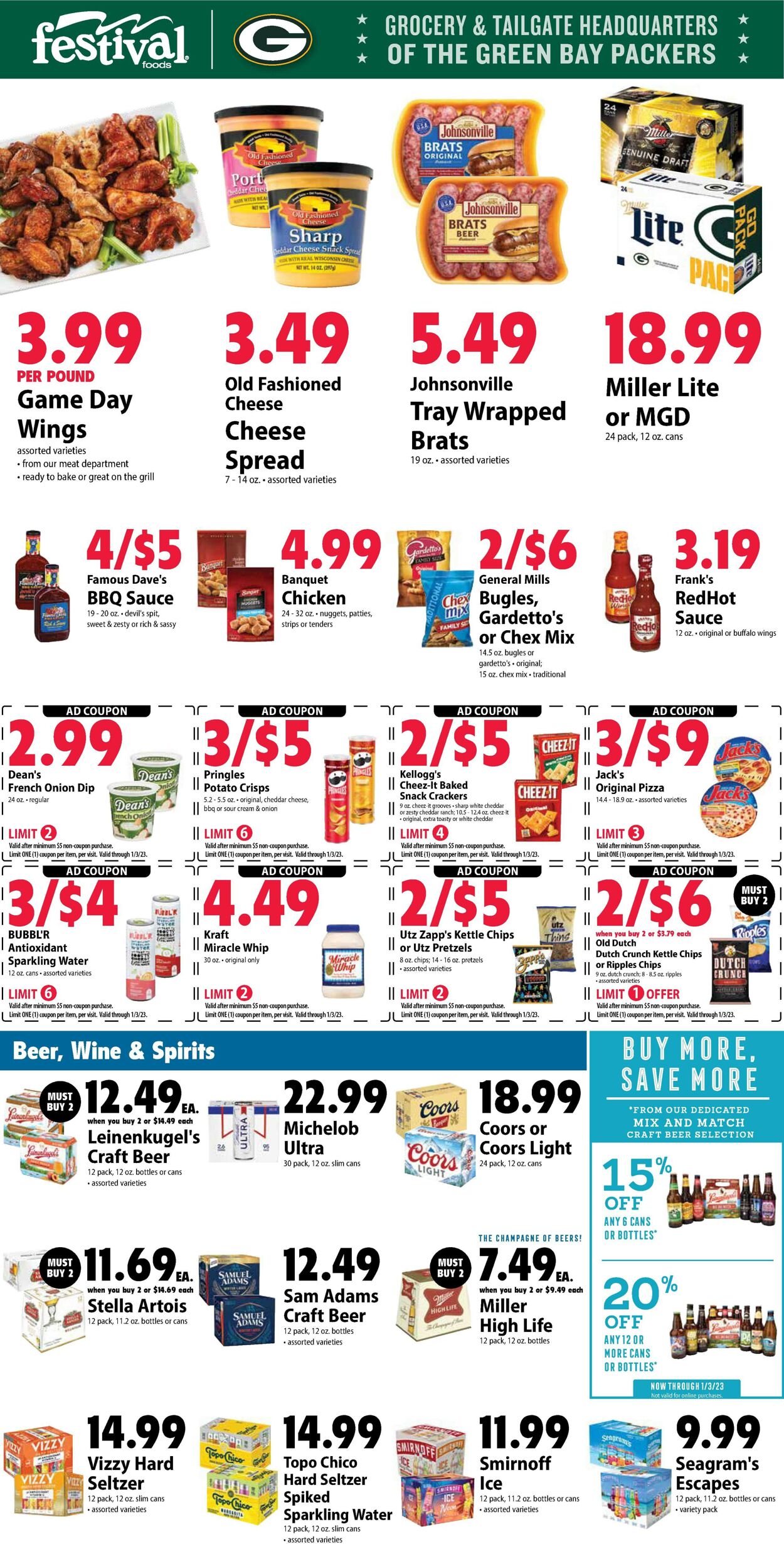 Festival Foods Ad from 12/28/2022