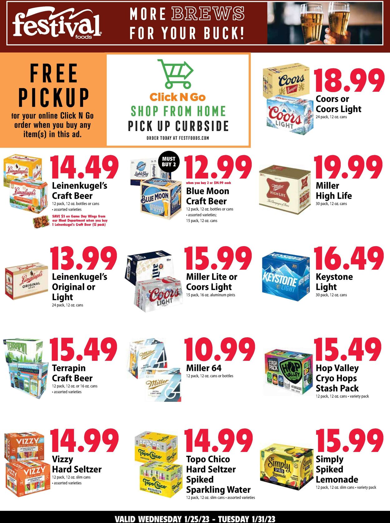 Festival Foods Ad from 01/25/2023