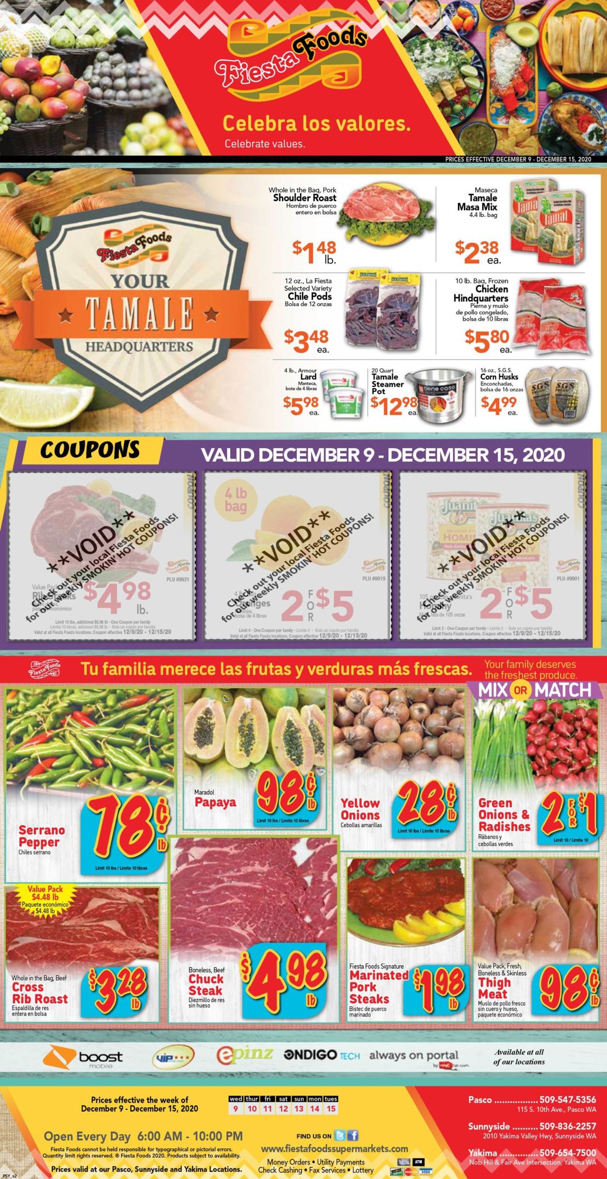 Fiesta Foods SuperMarkets Ad from 12/09/2020