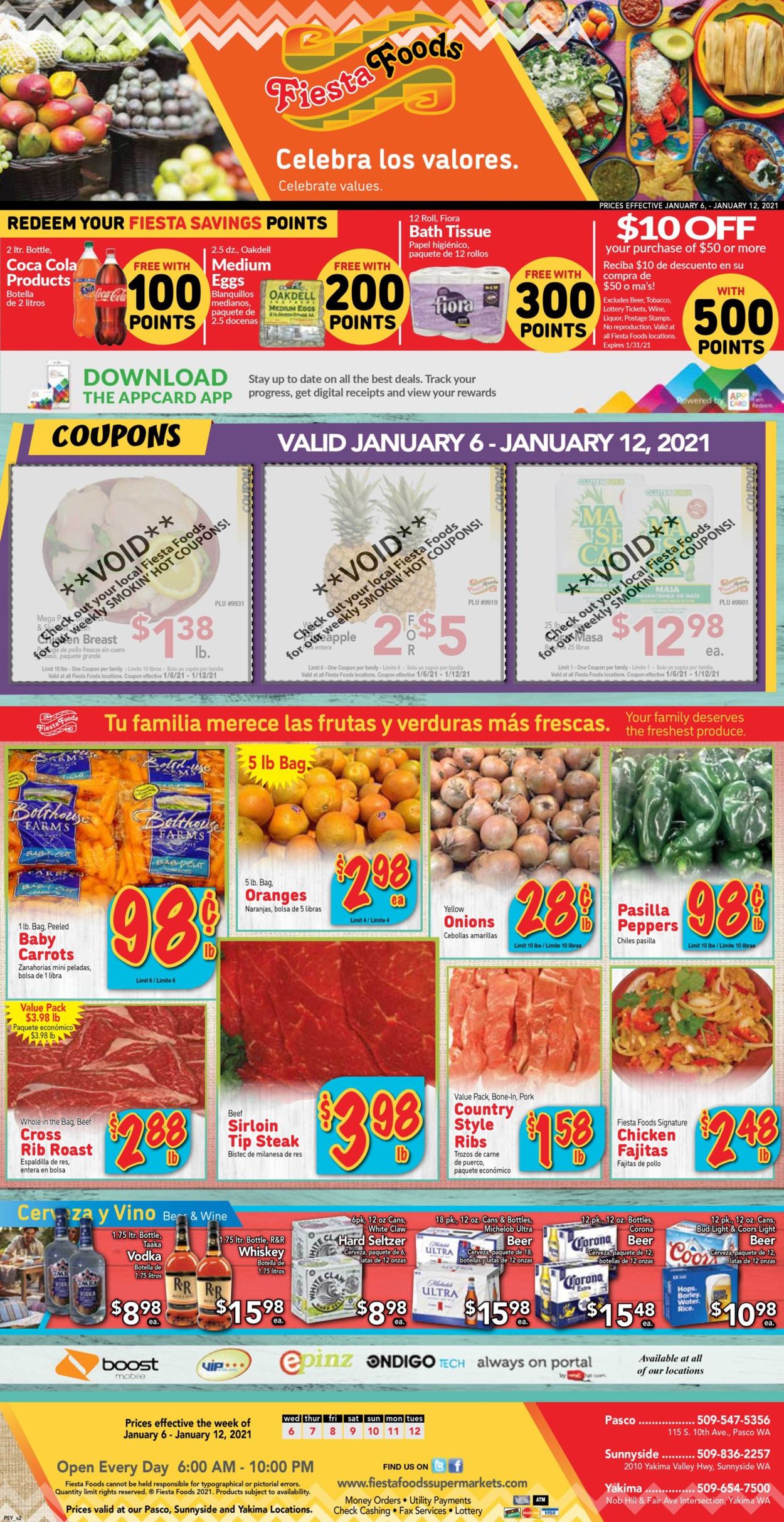 Fiesta Foods SuperMarkets Ad from 01/06/2021