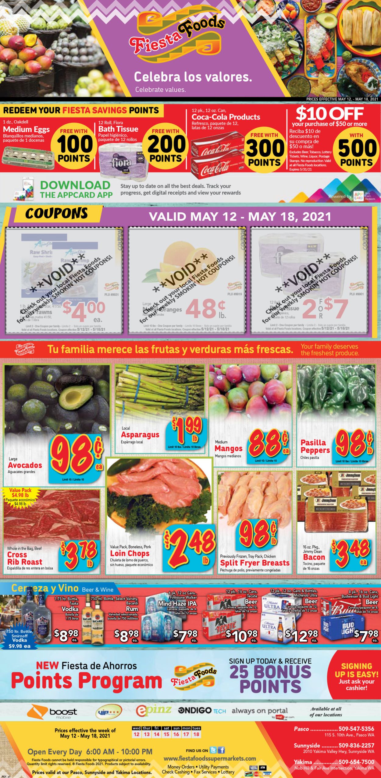Fiesta Foods SuperMarkets Ad from 05/12/2021