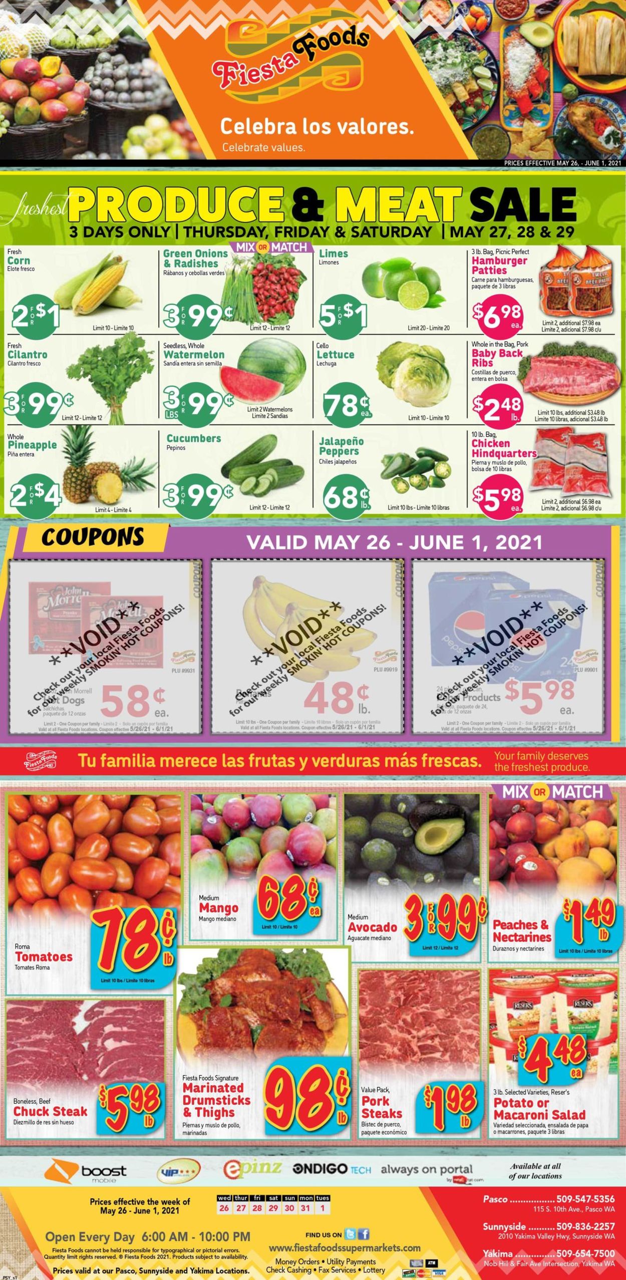 Fiesta Foods SuperMarkets Ad from 05/26/2021