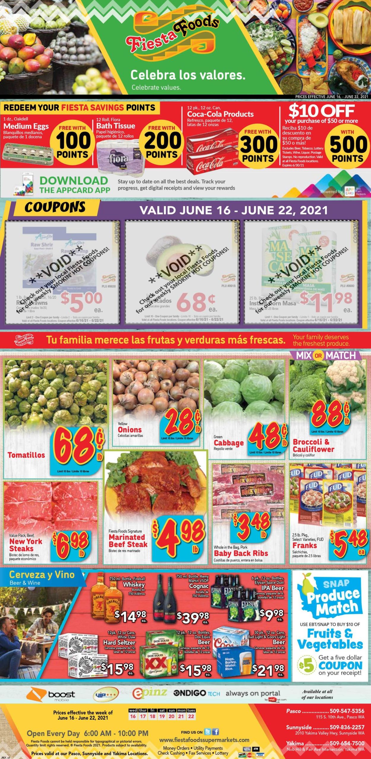 Fiesta Foods SuperMarkets Ad from 06/16/2021