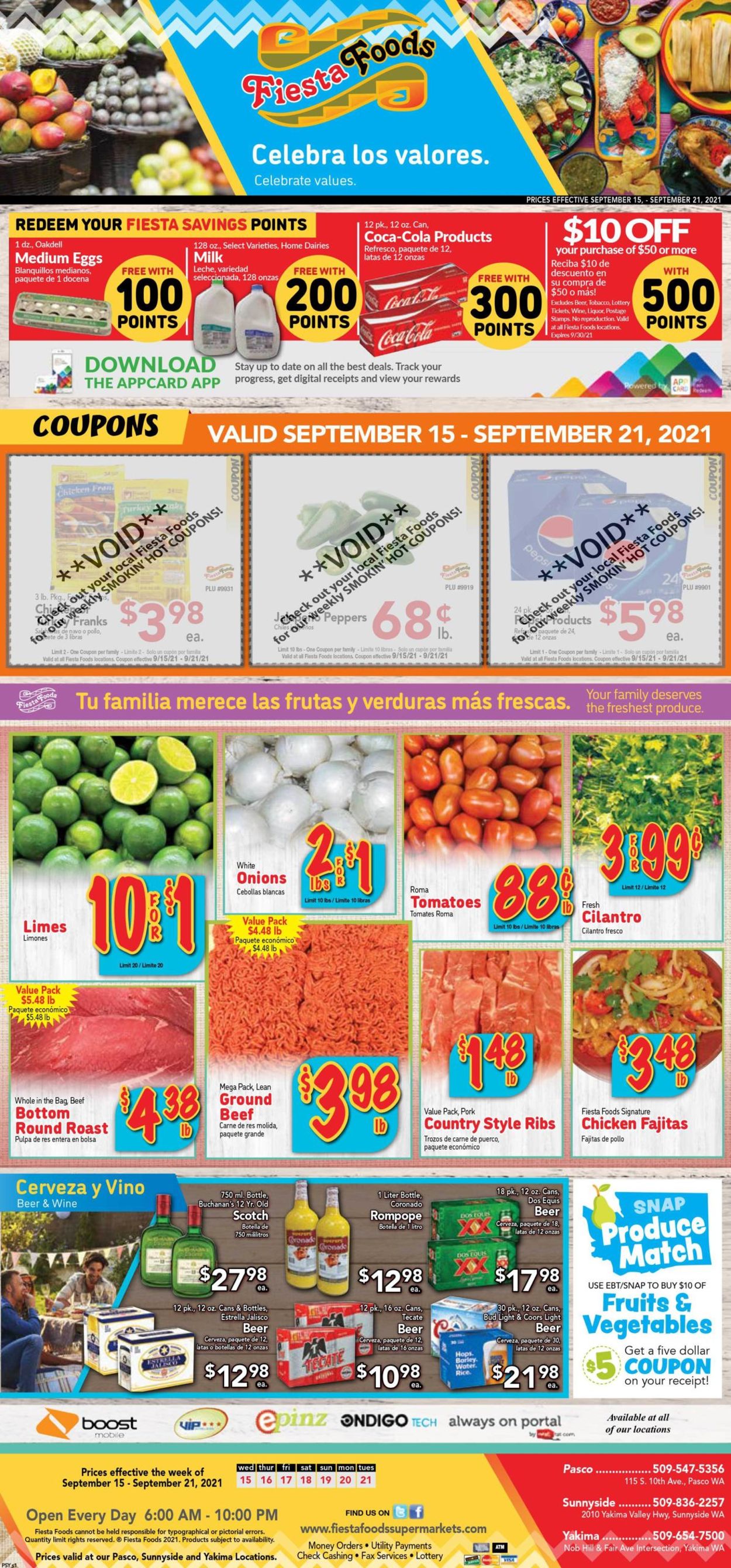 Fiesta Foods SuperMarkets Ad from 09/15/2021