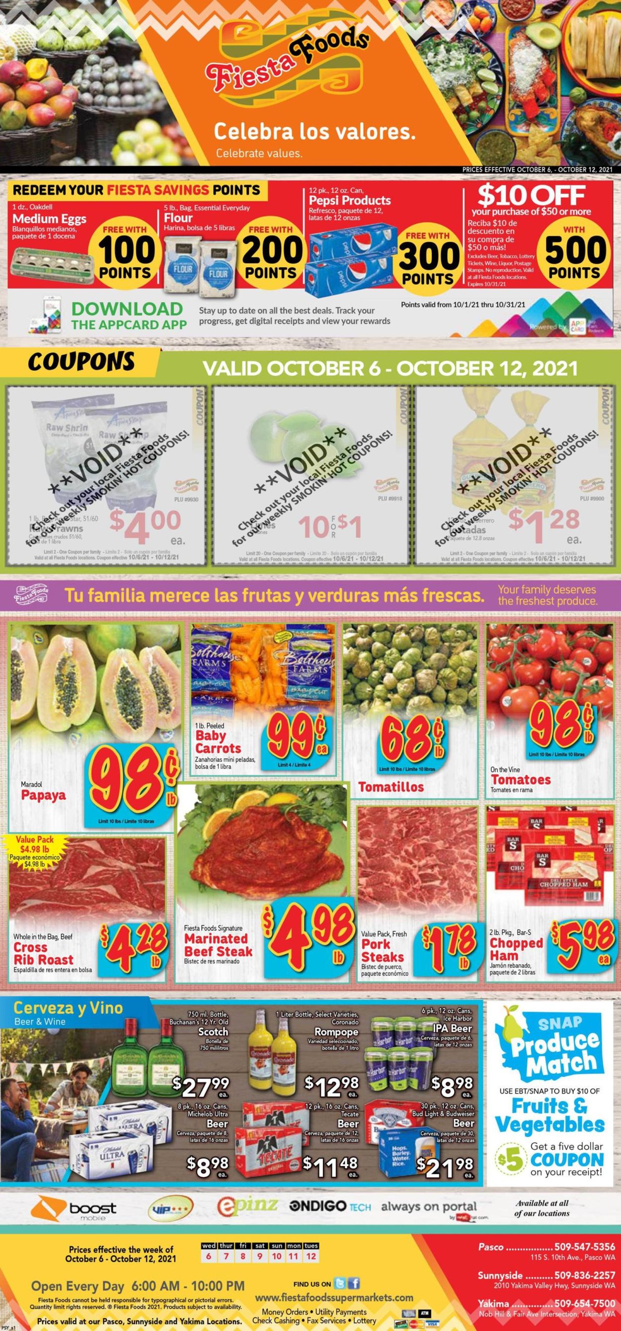 Fiesta Foods SuperMarkets Ad from 10/06/2021